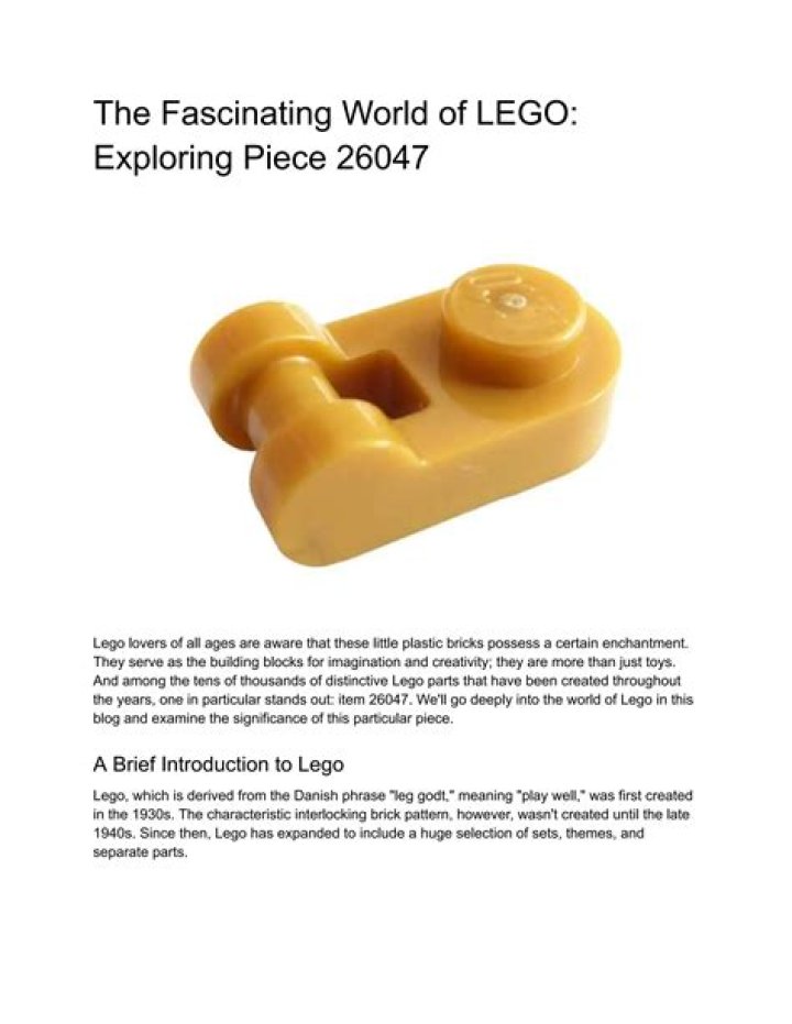 Exploring the Fascinating World of 177013 Lego