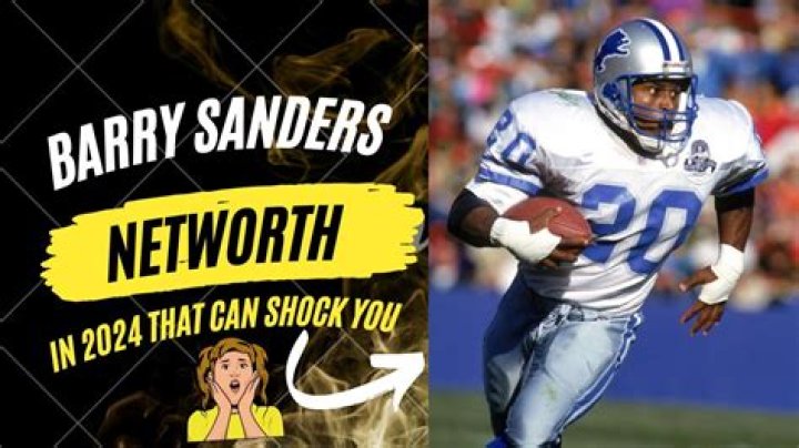 What Is Barry Sanders Net Worth? Exploring the Wealth of an NFL Legend